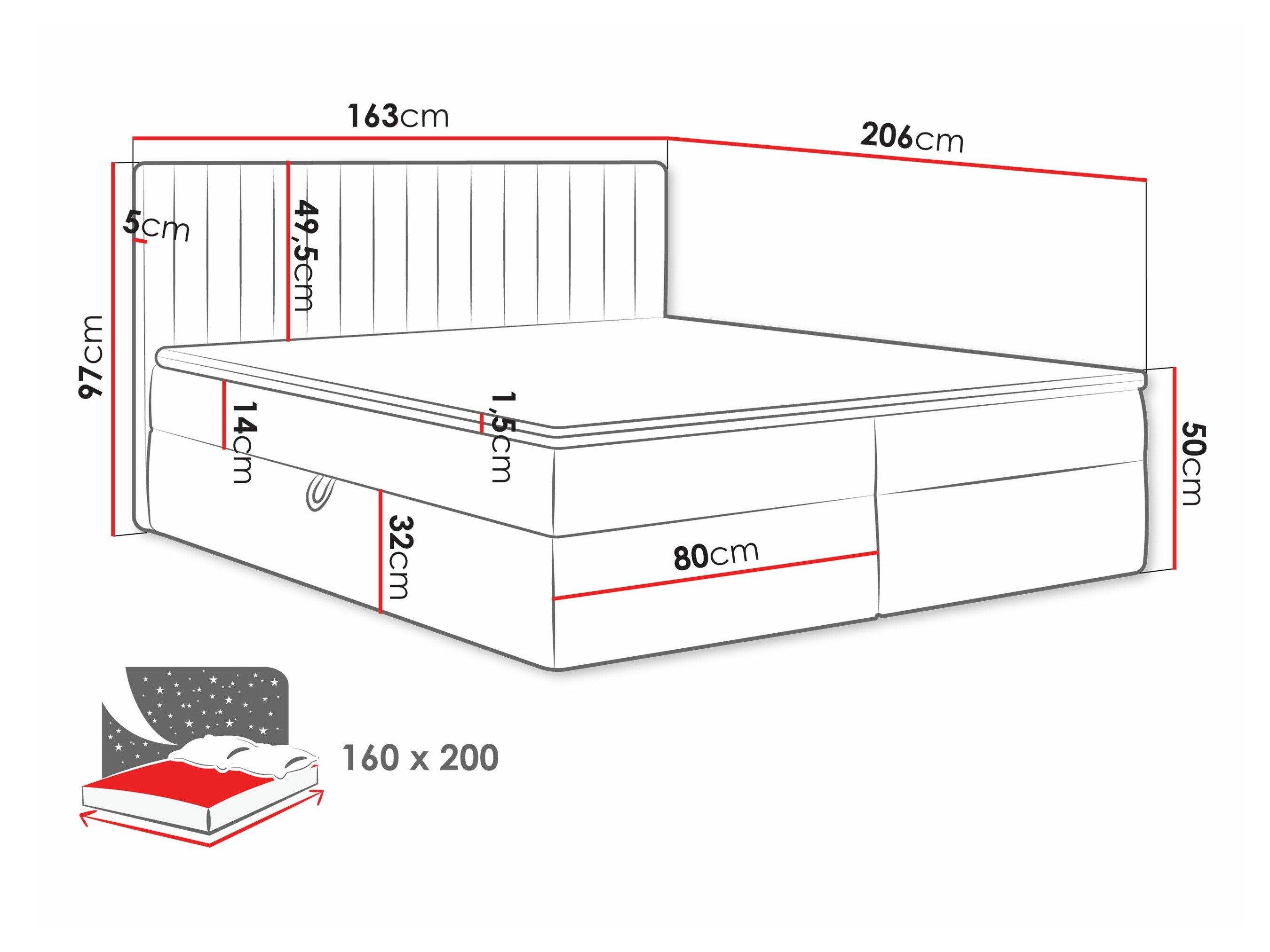 Lit continental Comfivo 481 (Manila 02)