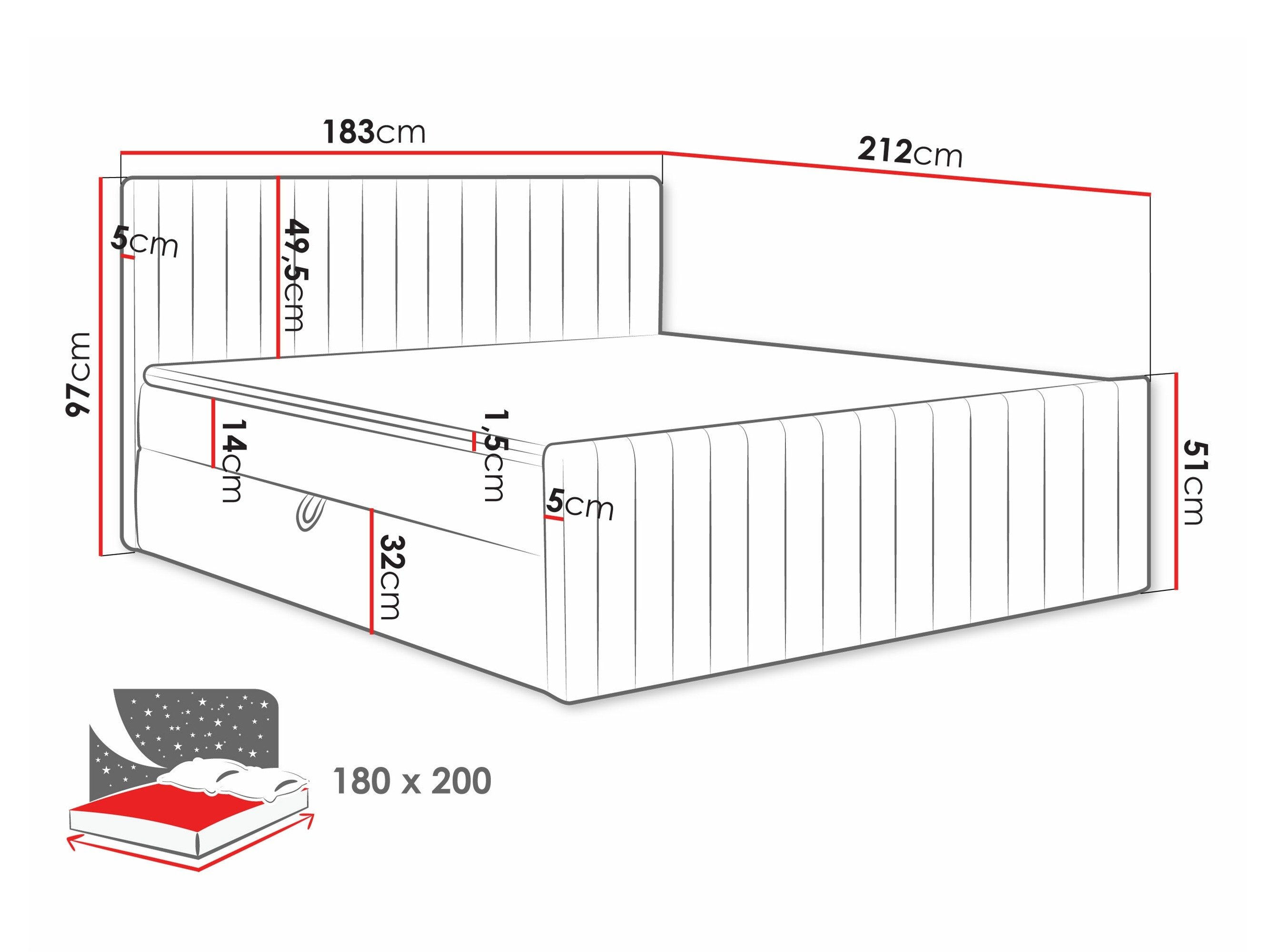 Lit boxspring Comfivo Apis II (Polo 882)