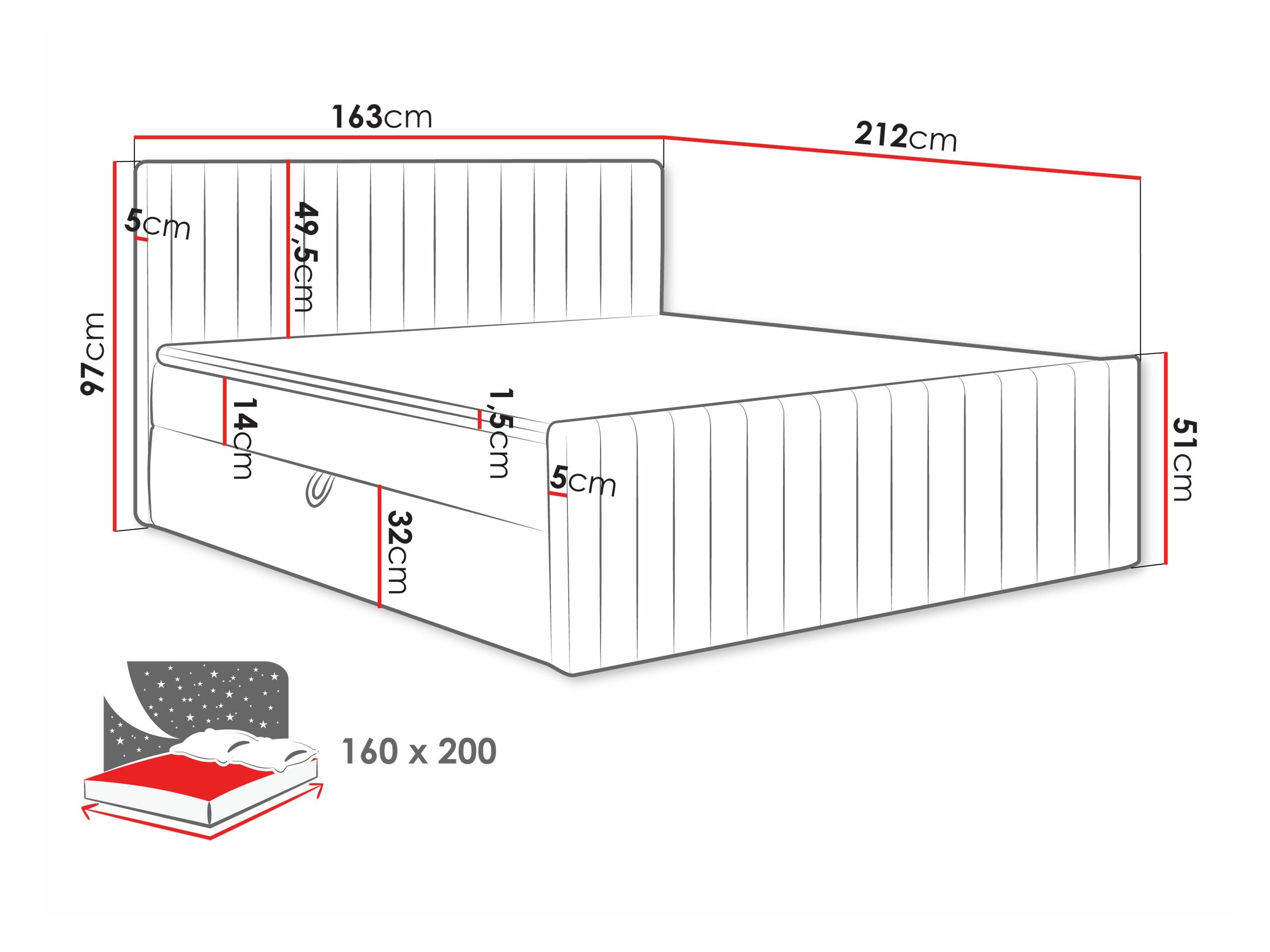 Lit boxspring Comfivo Apis II (Polo 897)