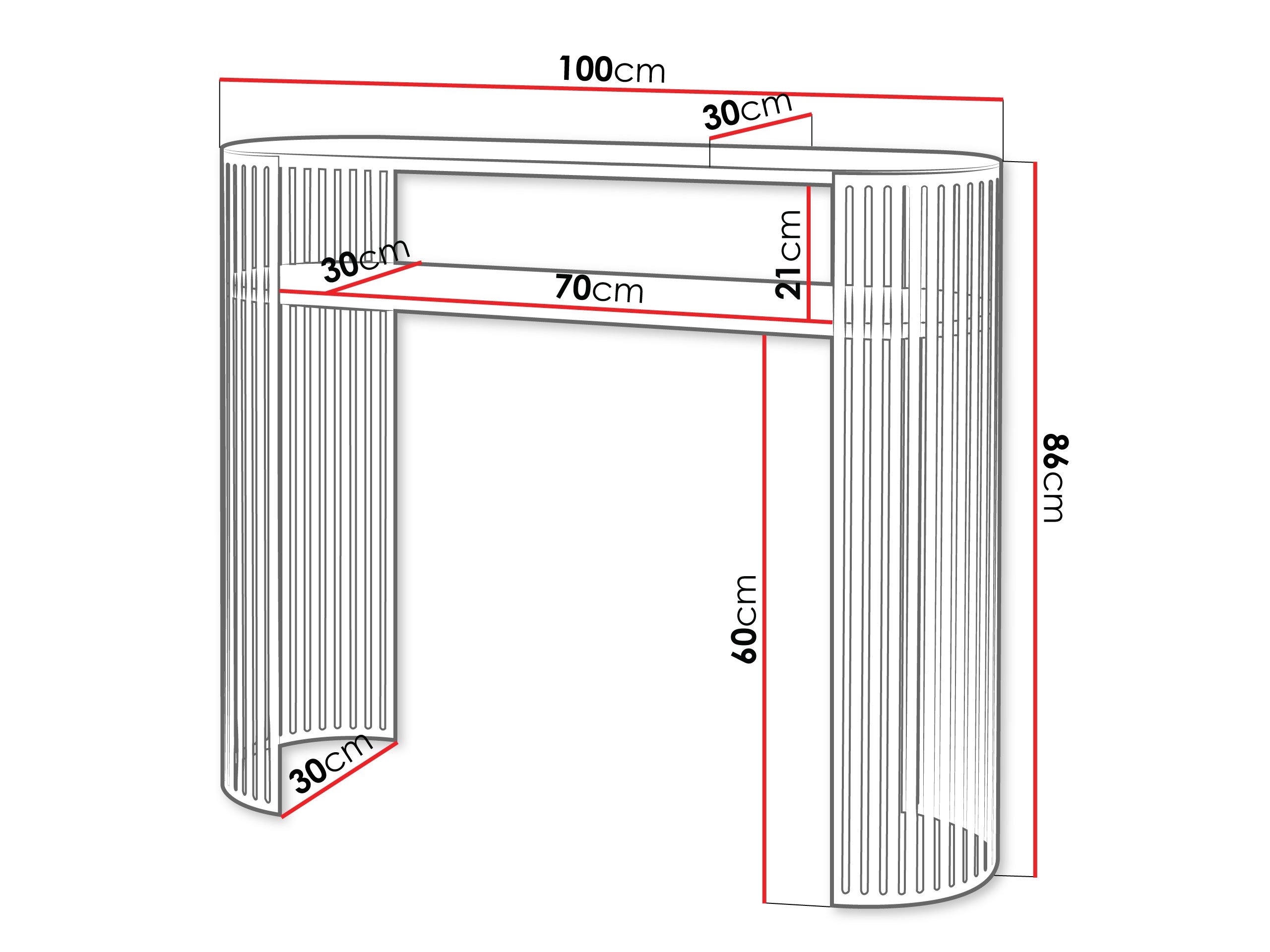 Console Civer I (Rose + Noir)