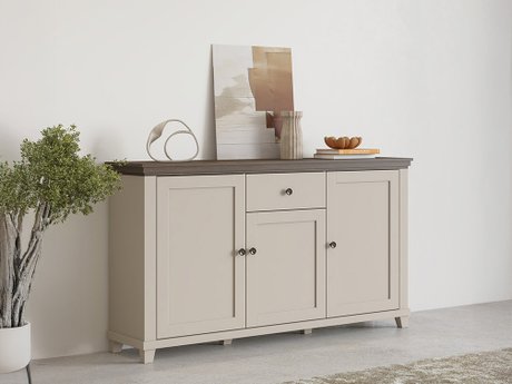 Commode Tolnue 106 (Beige clair + Chêne)