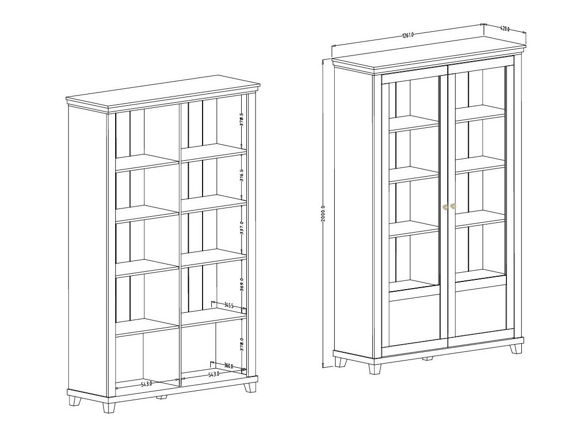 Étagère Tolnue 102 (Vert foncé + Chêne de Lefkas)