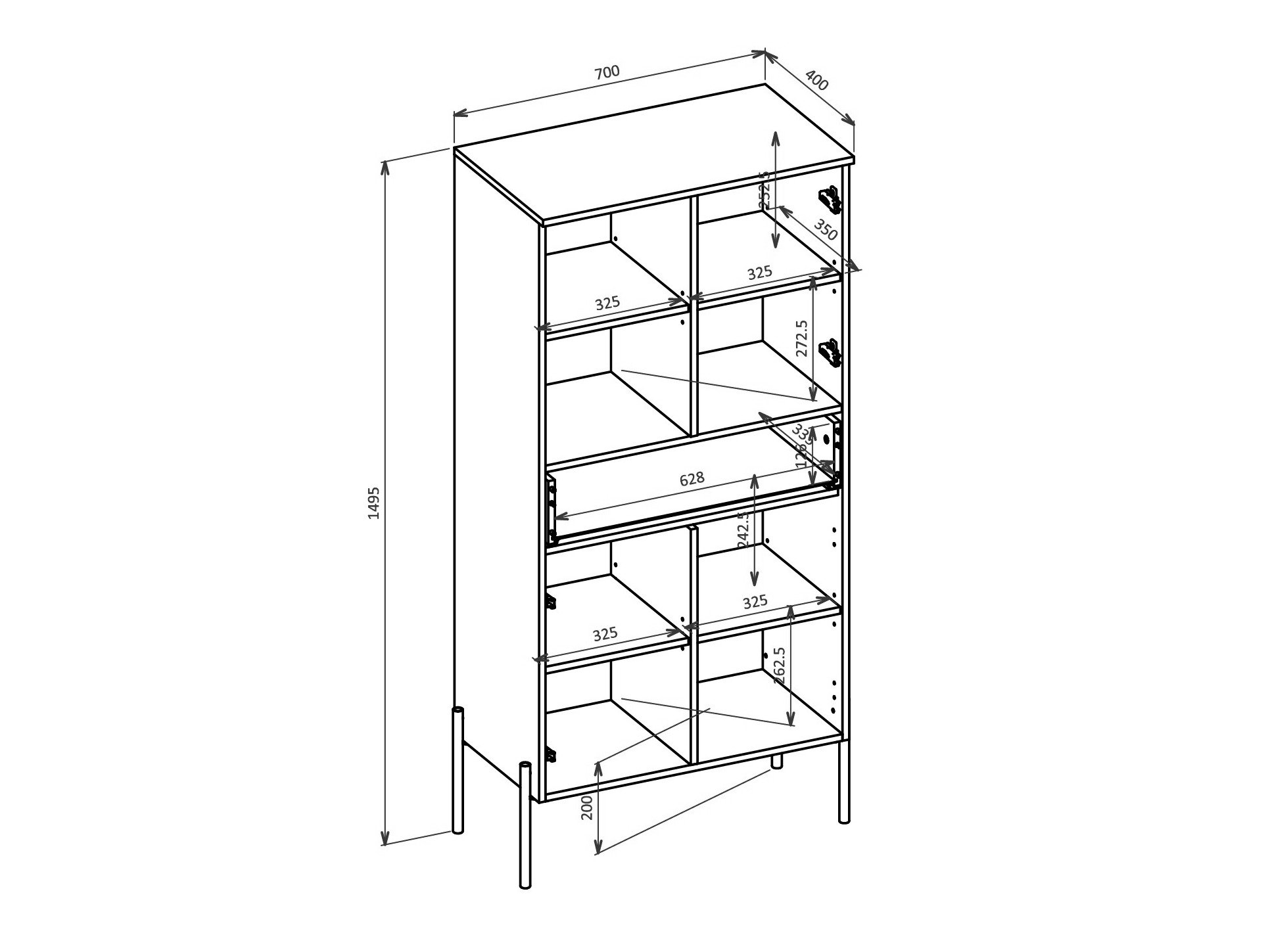Étagère Levtenu 120 (Cachemire)
