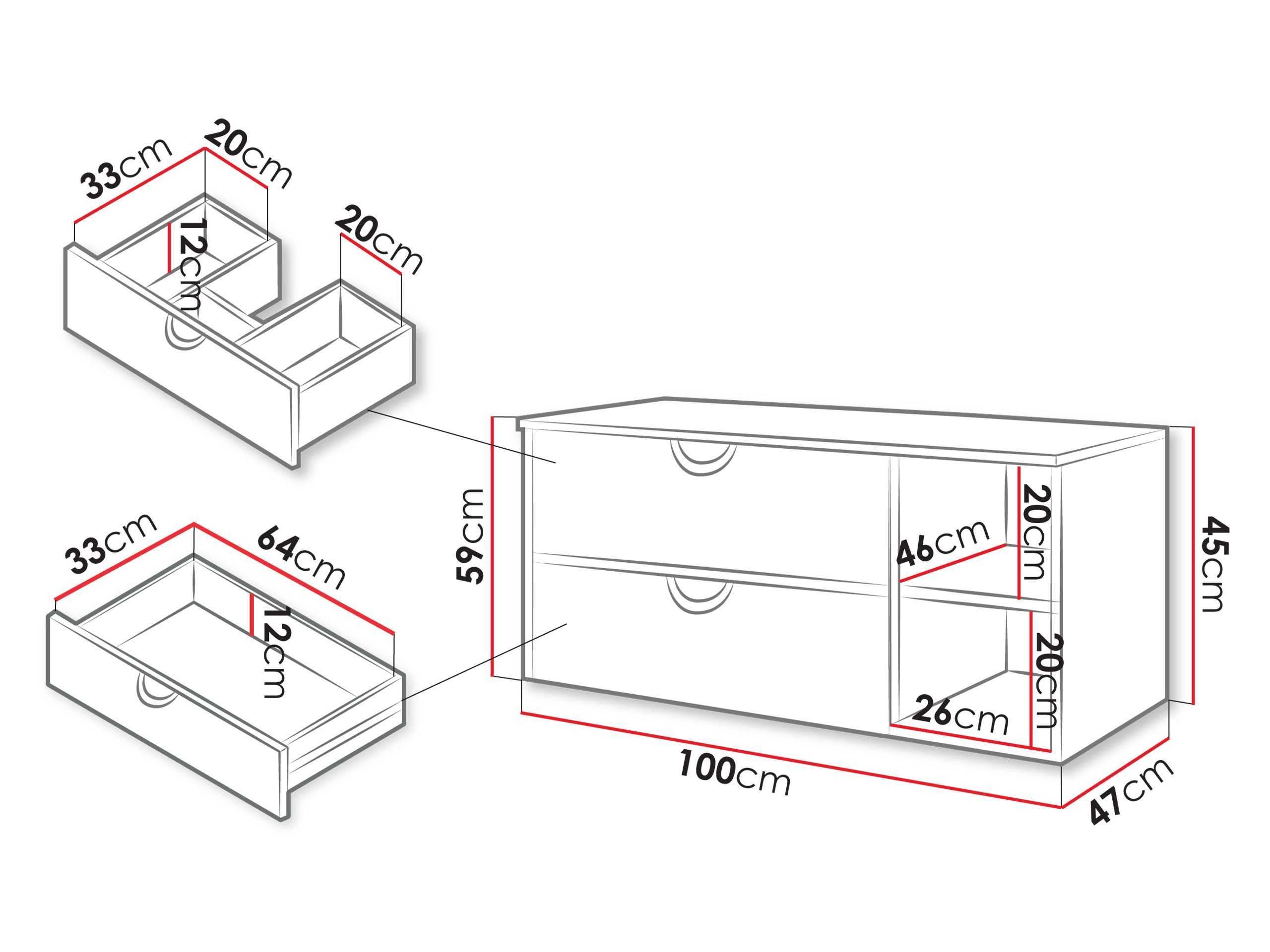 Armoire de salle de bains murale pour lavabo Providence 193 (Cachemire)