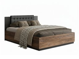 Lit Felelie 104 (Chêne Flagstaf foncé + Cuivre)