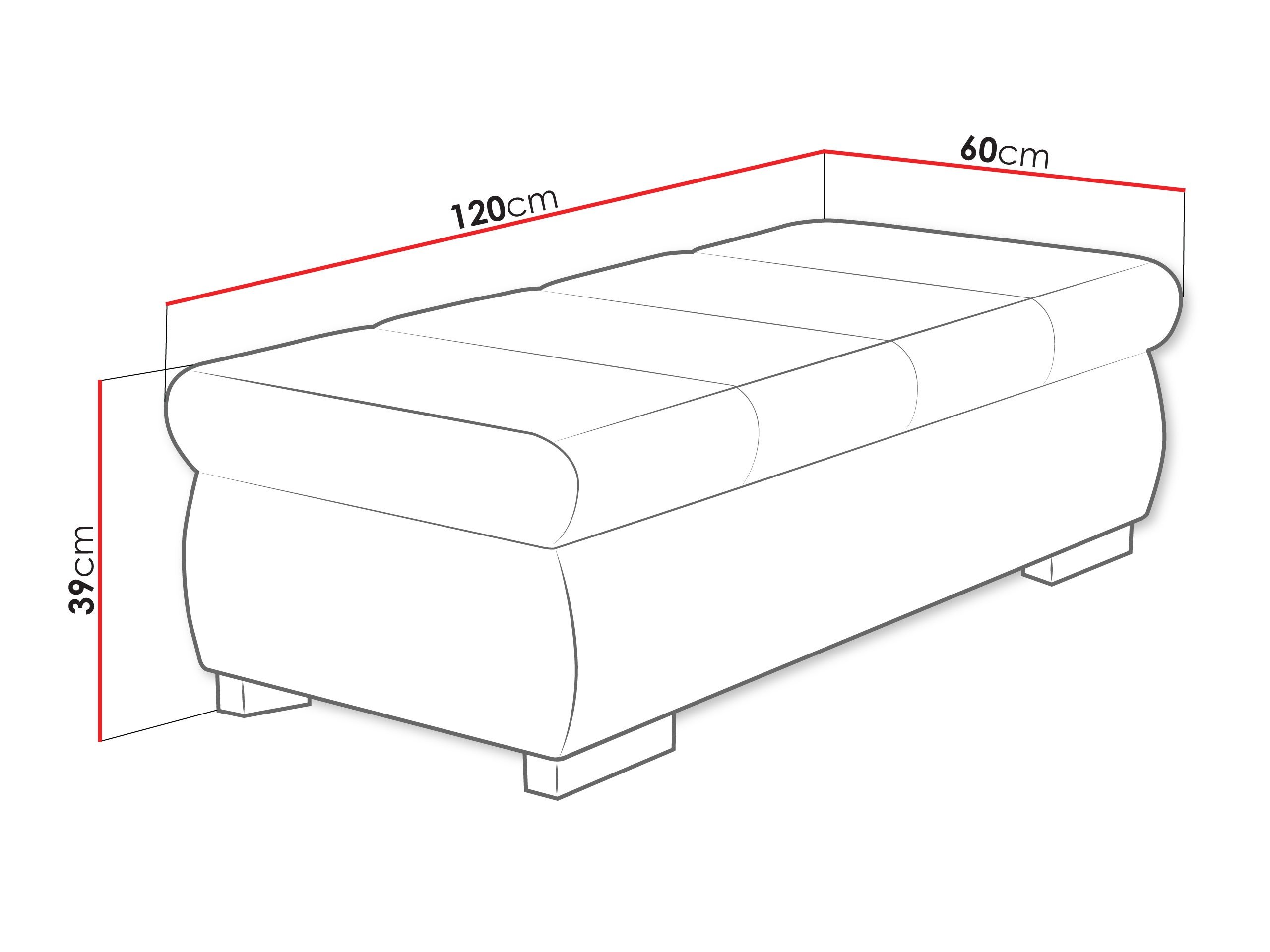 Banc rembourré Comfivo Olivetum I (Corbett 78)