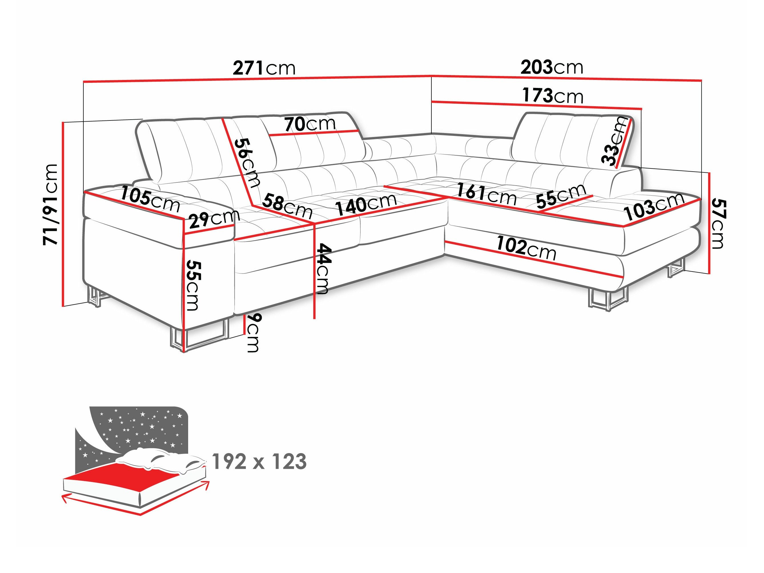 Canapé d'angle Comfivo Anima I (Abriamo 03)