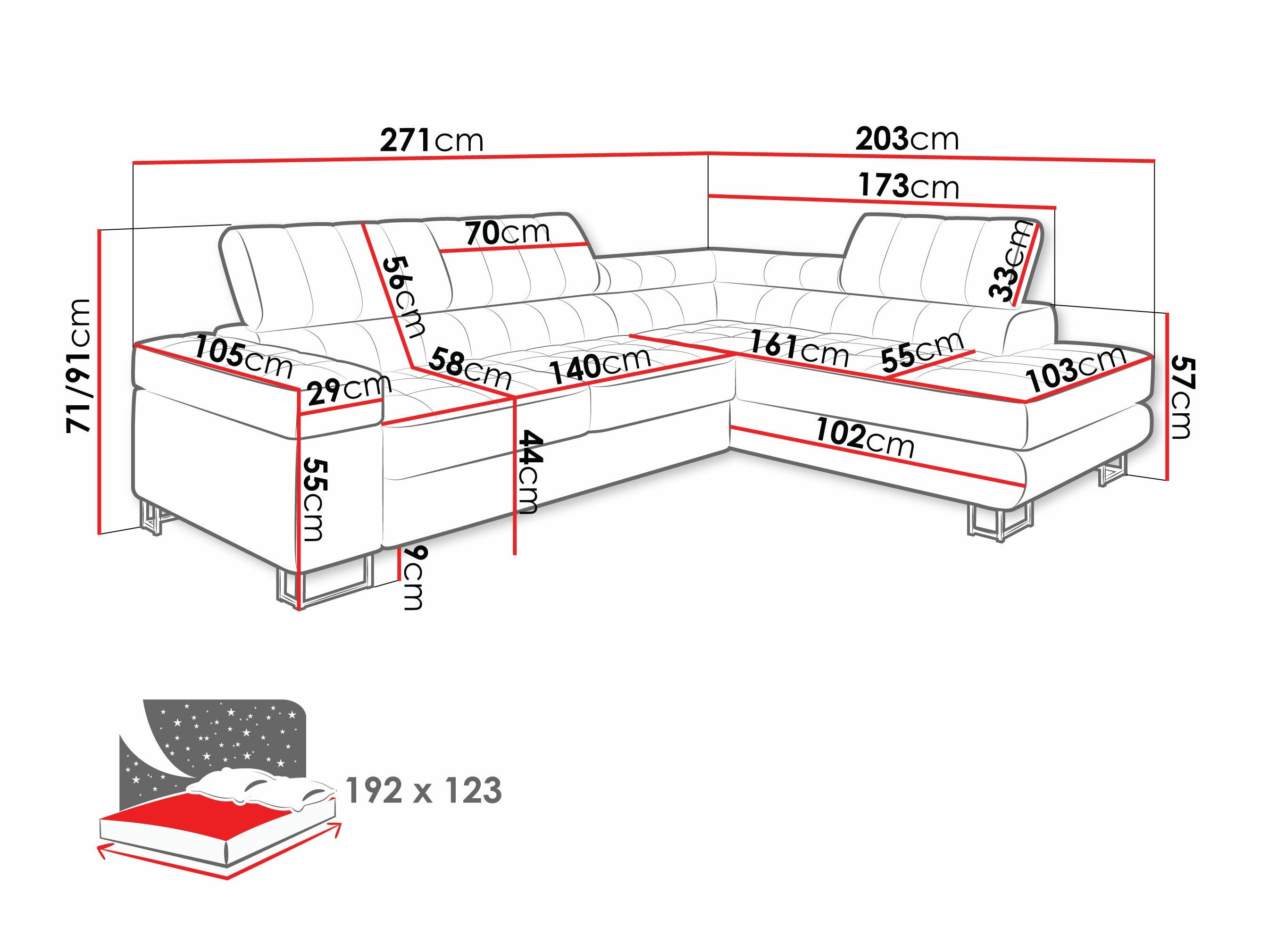 Canapé d'angle Comfivo Anima I (Sorriso 04)