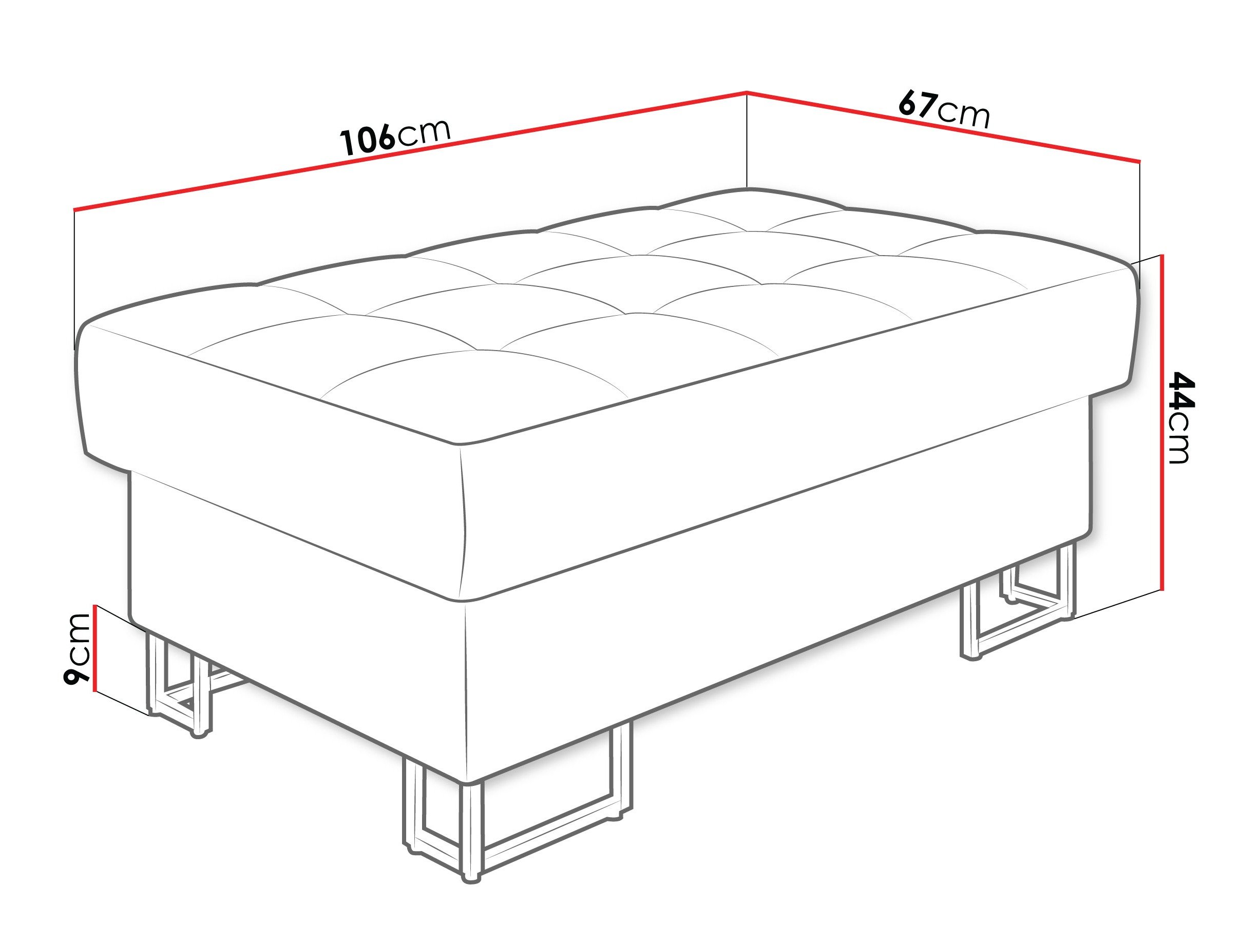 Banc rembourré Comfivo Anima (Zoya 12)