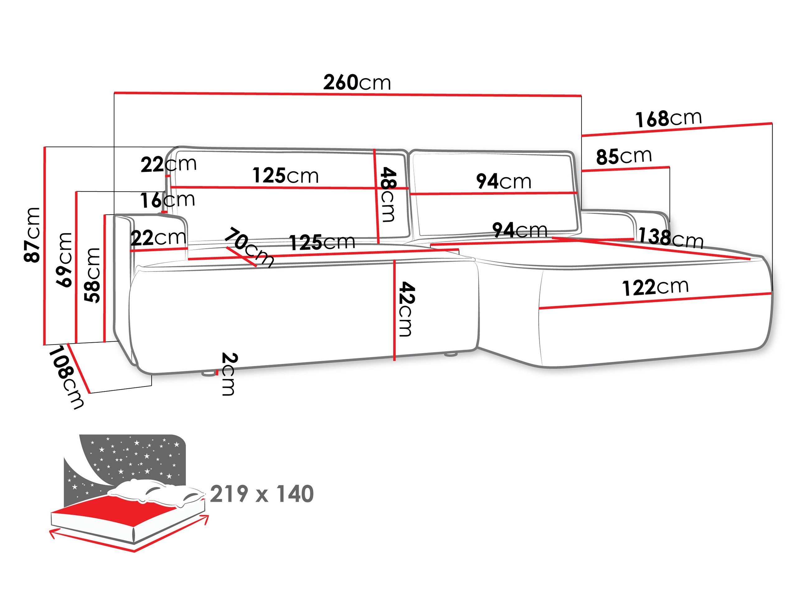 Canapé d'angle Bountiful 102 (Velo 623)