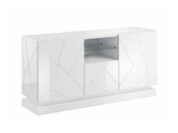Buffet Charlotte 186 (Blanc + Blanc brillant)