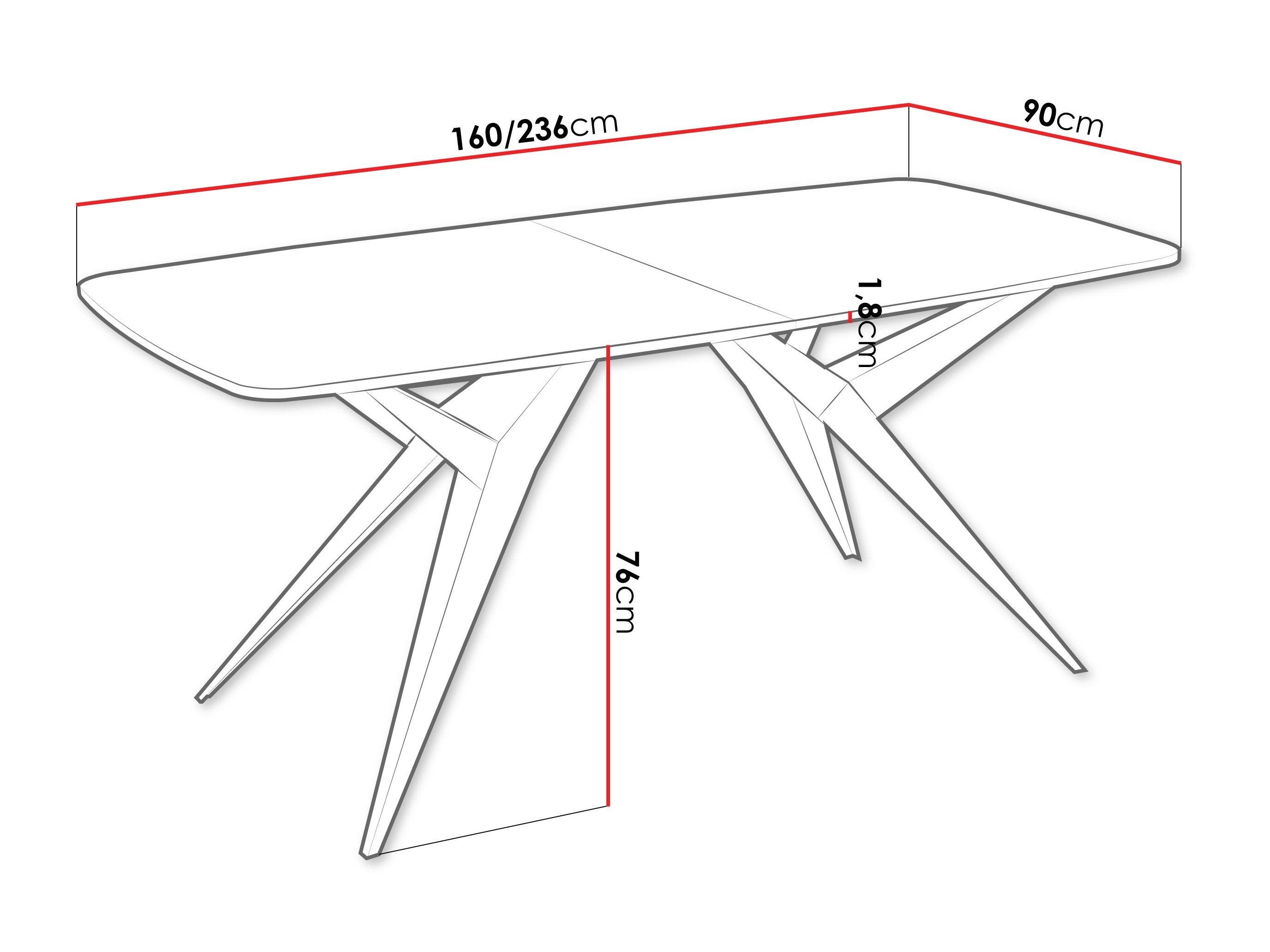 Table Oswego 152 (Blanc)