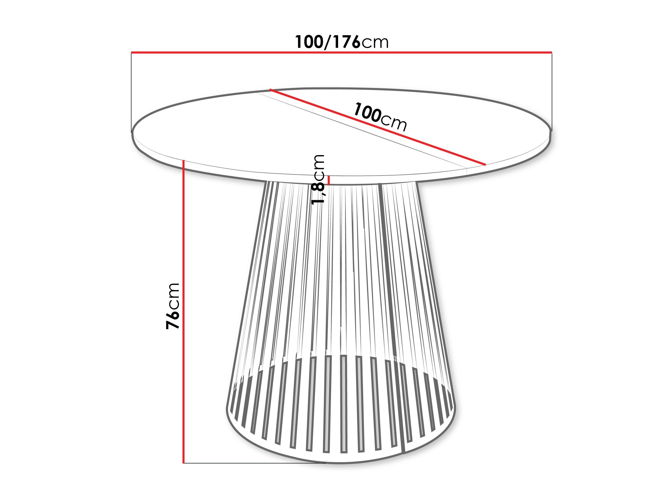 Table Prudentia (Marbre blanc)