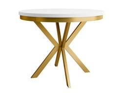Table Oswego 155 (Blanc + Doré)
