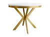 Table Oswego 157 (Blanc + Doré)