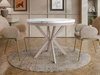 Table Oswego 157 (Marbre blanc + Cachemire)