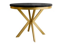 Table Oswego 157 (Marbre noir + Doré)