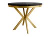 Table Oswego 157 (Marbre noir + Doré)