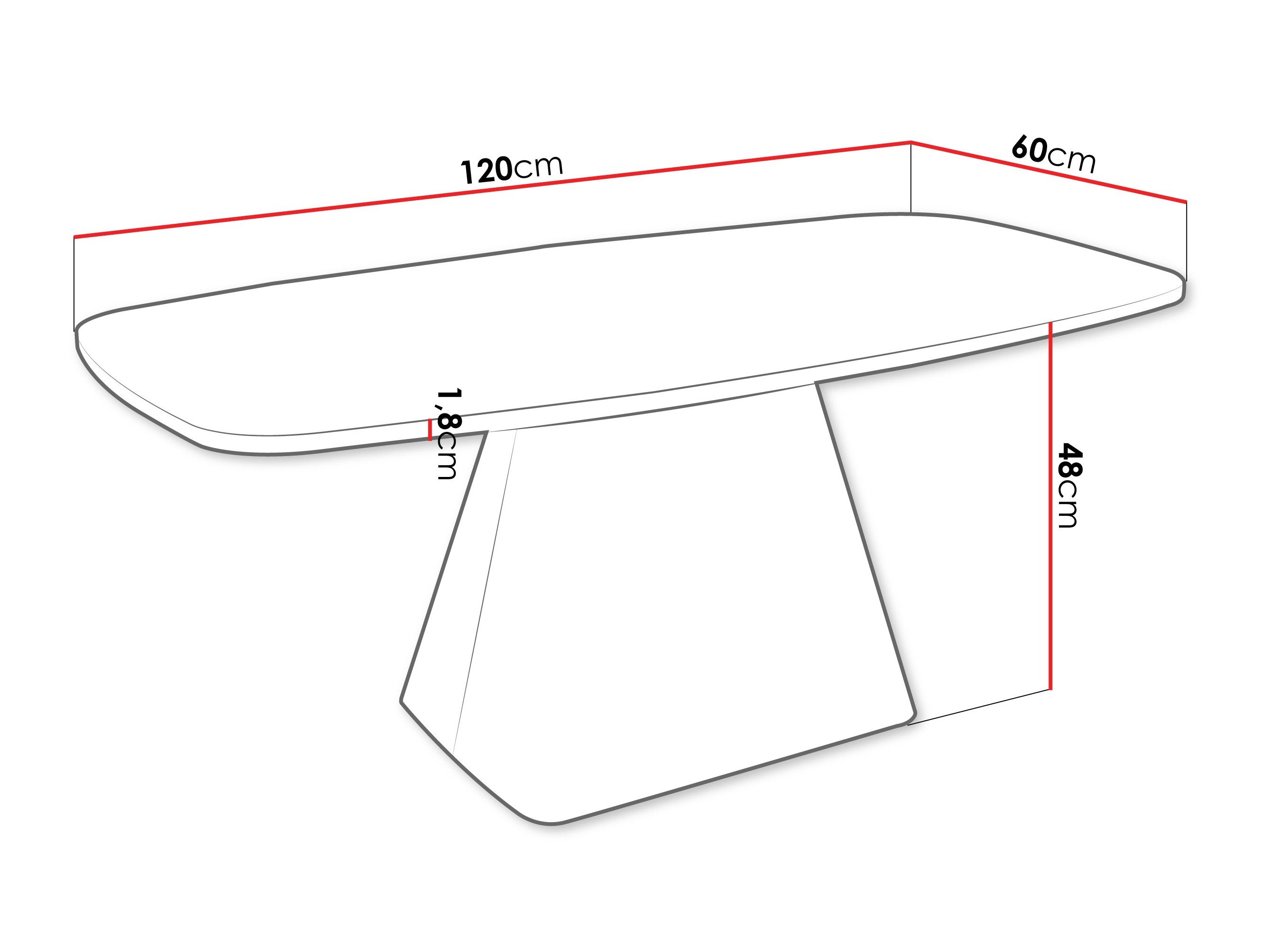 Table basse Oswego 158 (Blanc)