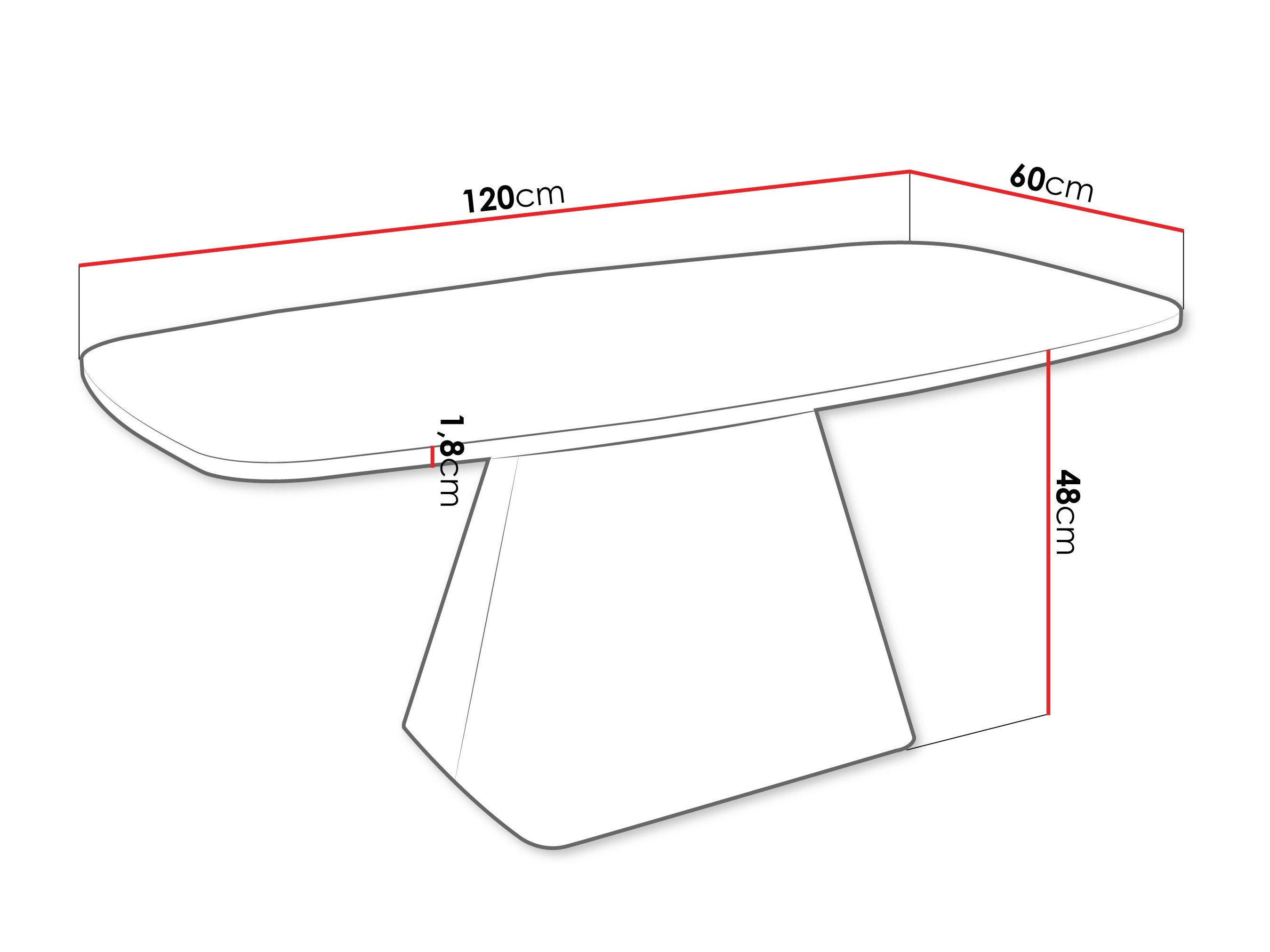Table basse Oswego 158 (Cachemire)