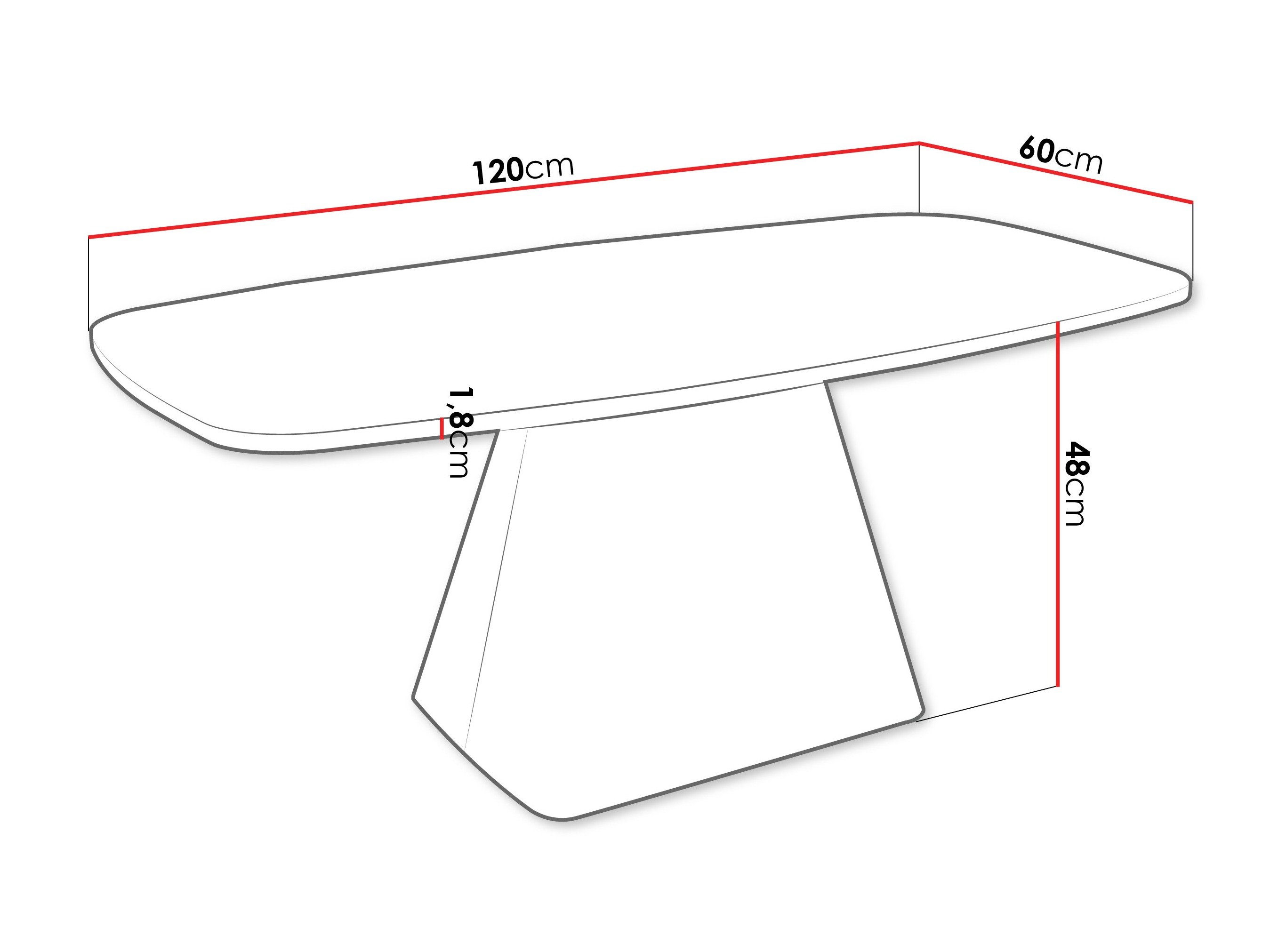 Table basse Oswego 158 (Chêne doré artisanal)