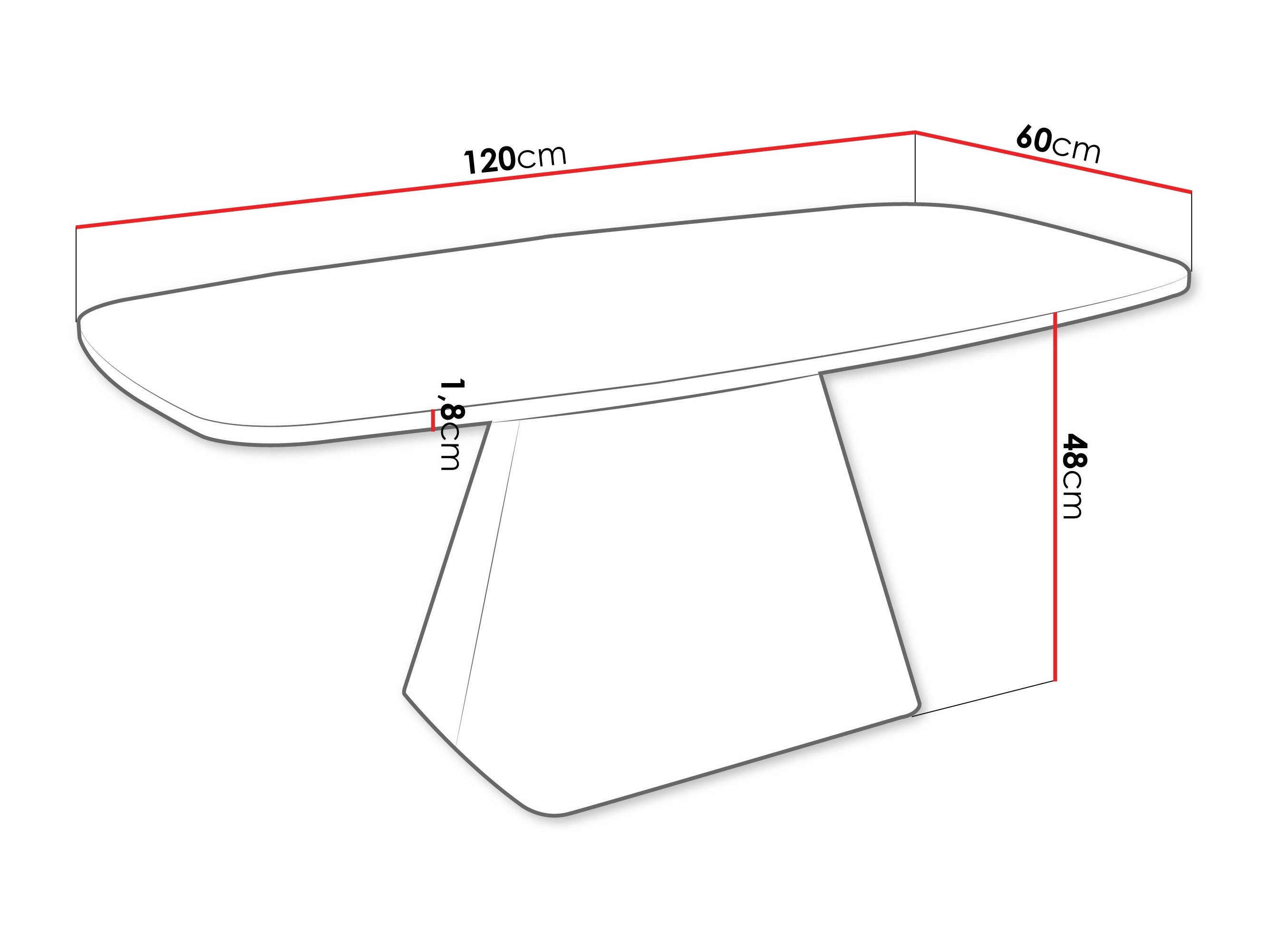 Table basse Oswego 158 (Gris)