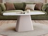 Table basse Oswego 158 (Marbre blanc + Cachemire)