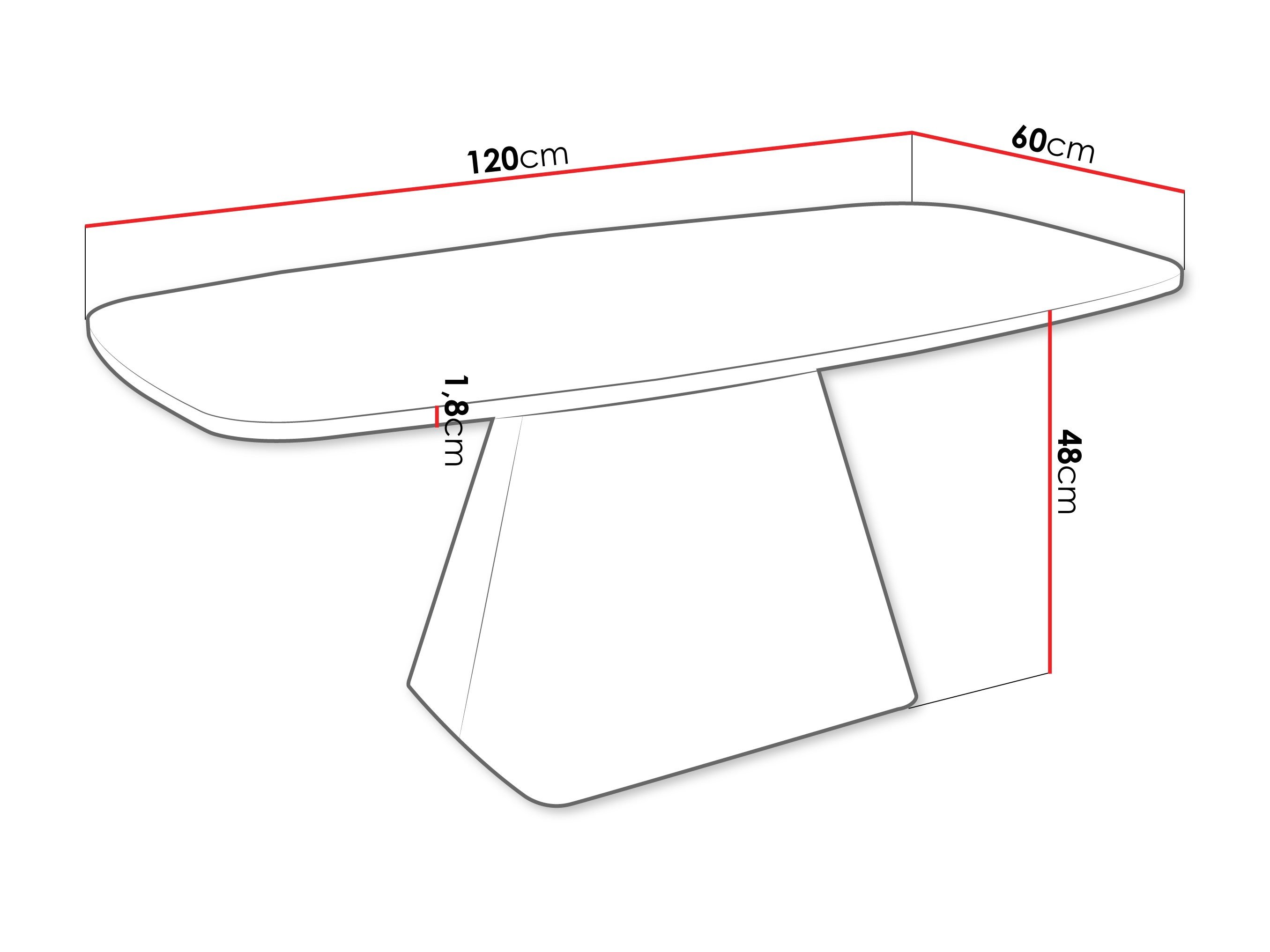 Table basse Oswego 158 (Marbre blanc)