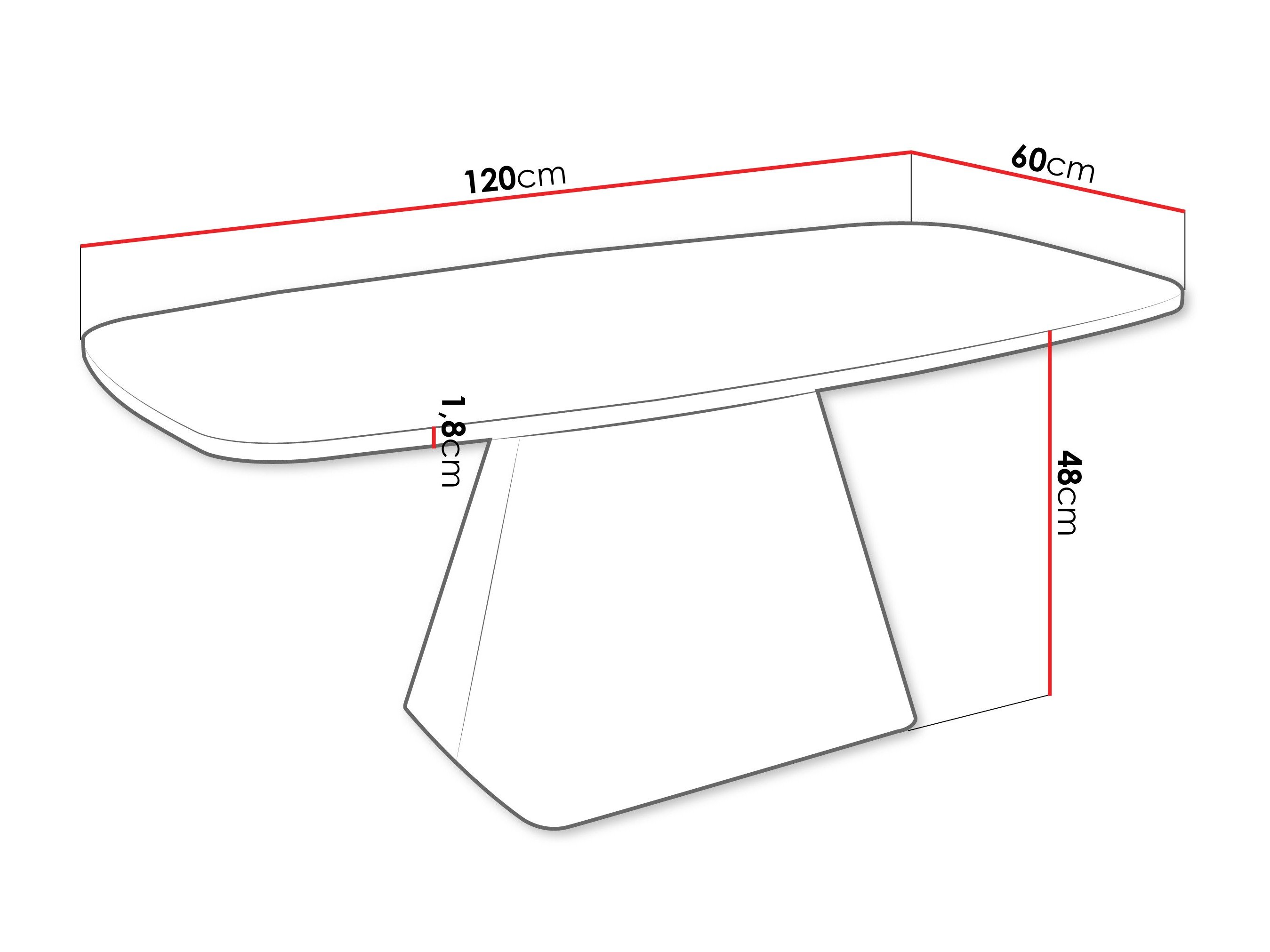 Table basse Oswego 158 (Marbre noir)