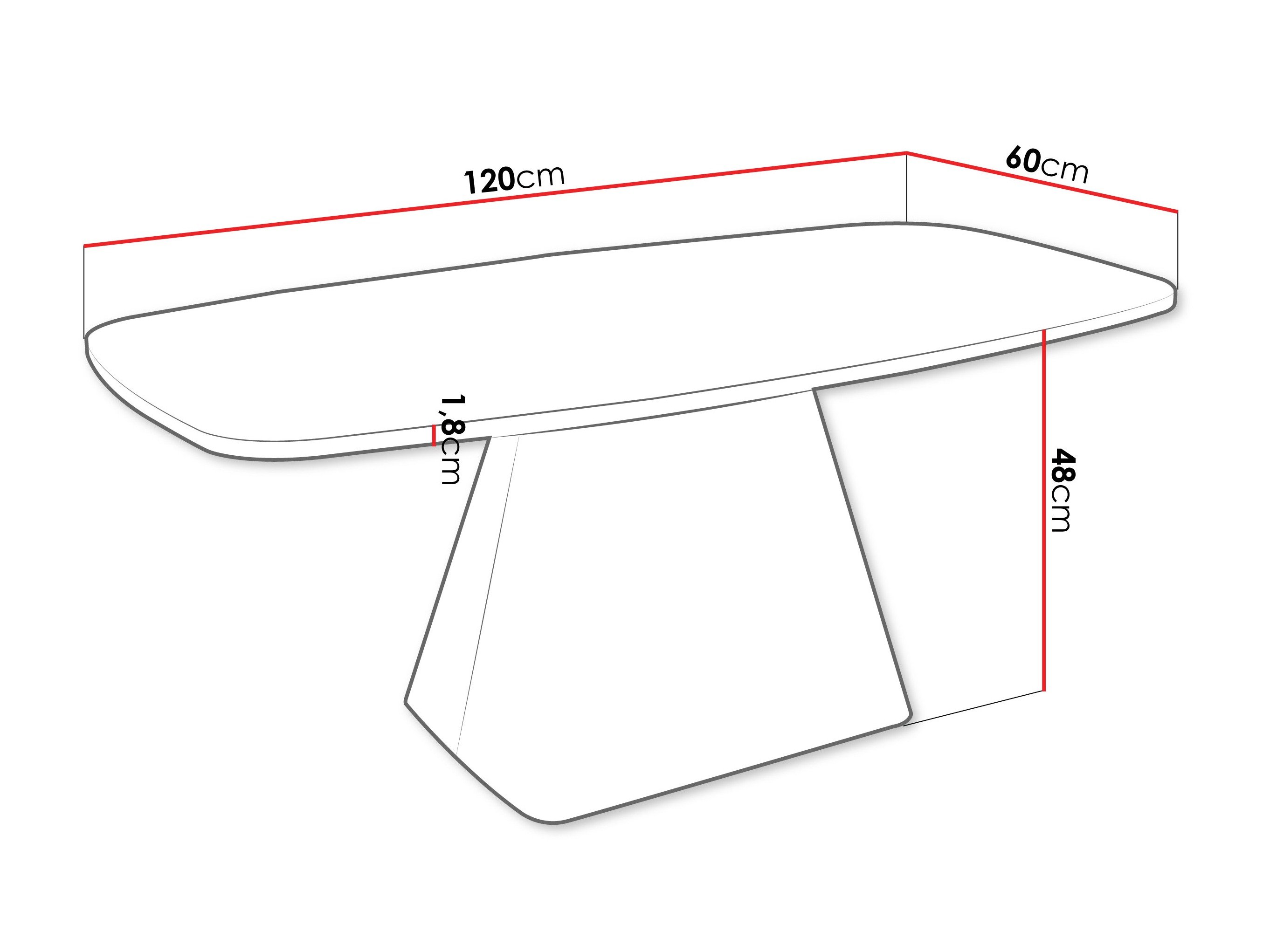 Table basse Oswego 158 (Noir)