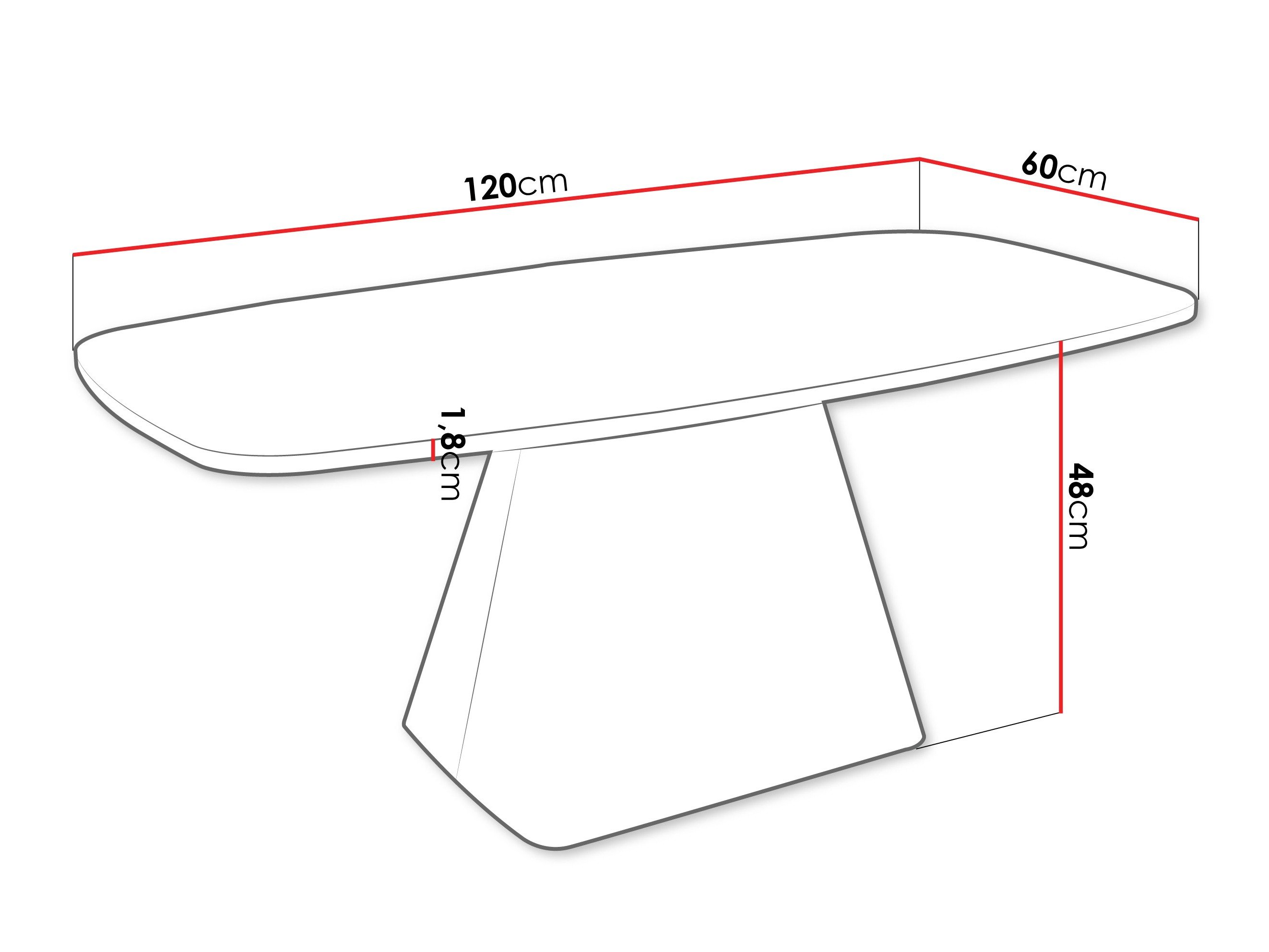 Table basse Oswego 158 (Noyer)