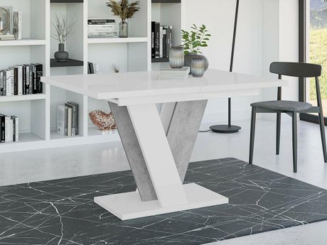 Table Goodyear 125 (Blanc brillant + Gris)