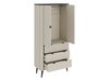 Armoire Lufela 100 (Cachemire + Marbre gris)