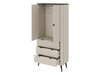 Armoire Lufela 100 (Cachemire + Noyer)