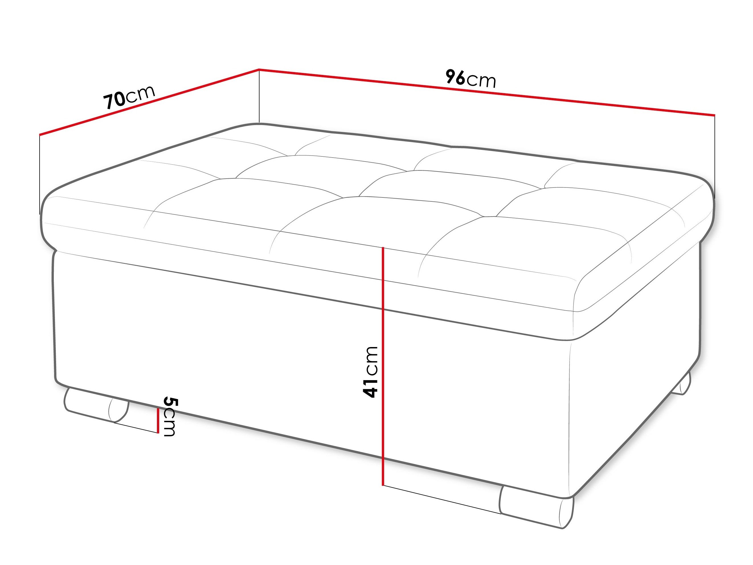 Banc rembourré Comfivo Gemma I (Corbett 21)