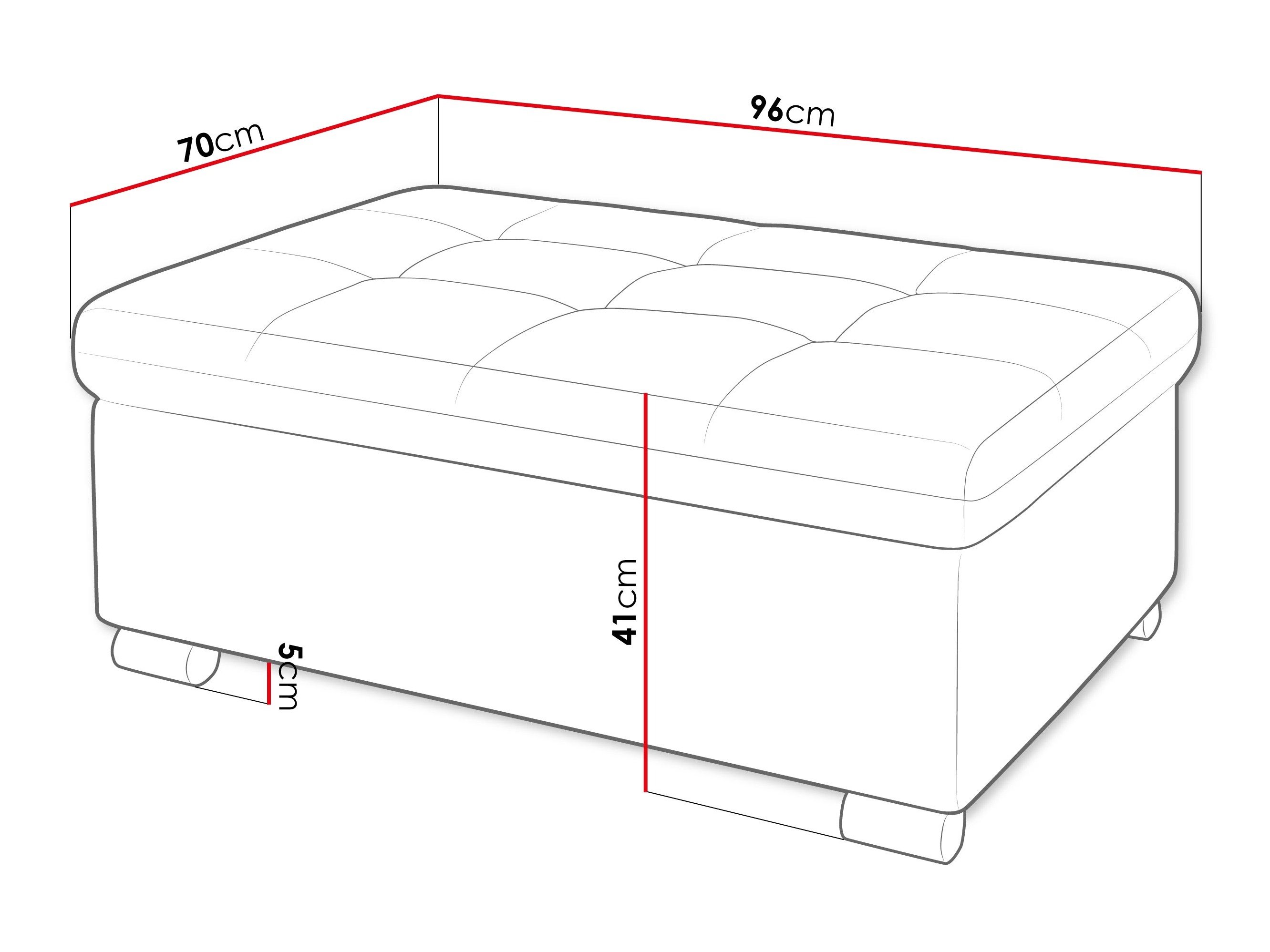 Banc rembourré Comfivo Gemma I (Corbett 78)