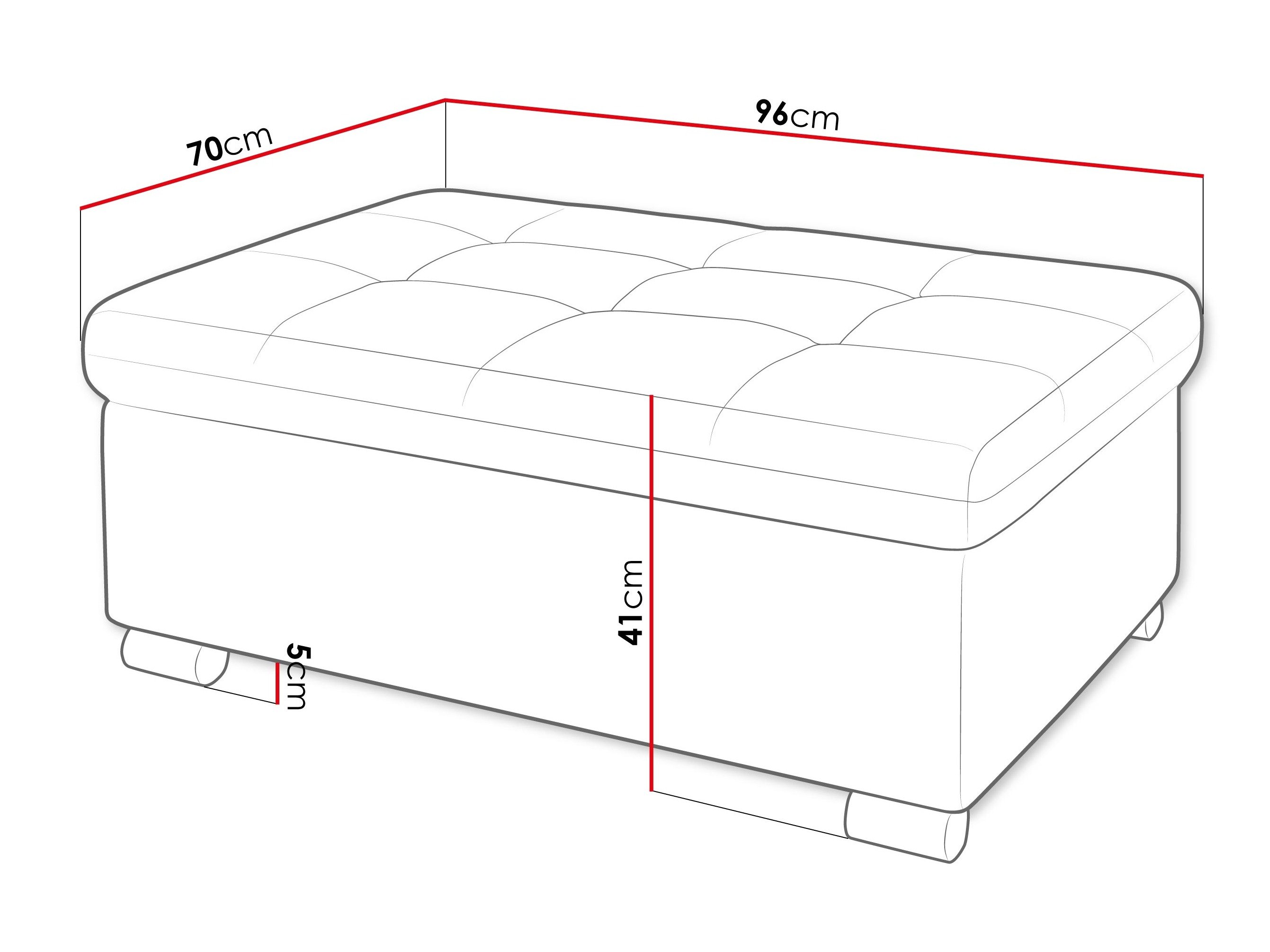 Banc rembourré Comfivo Gemma I (Corbett 82)