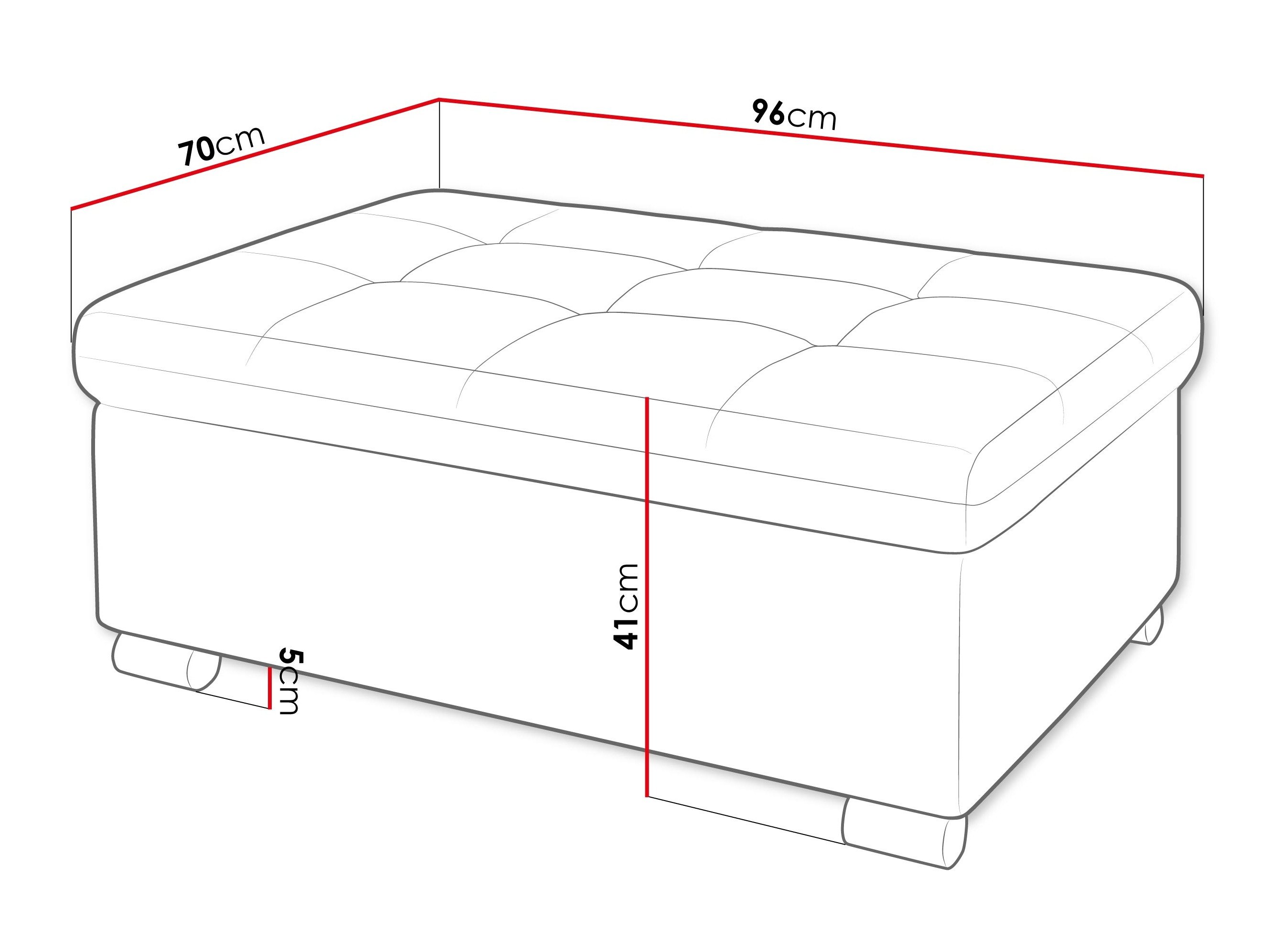 Banc rembourré Comfivo Gemma I (Maya 07)