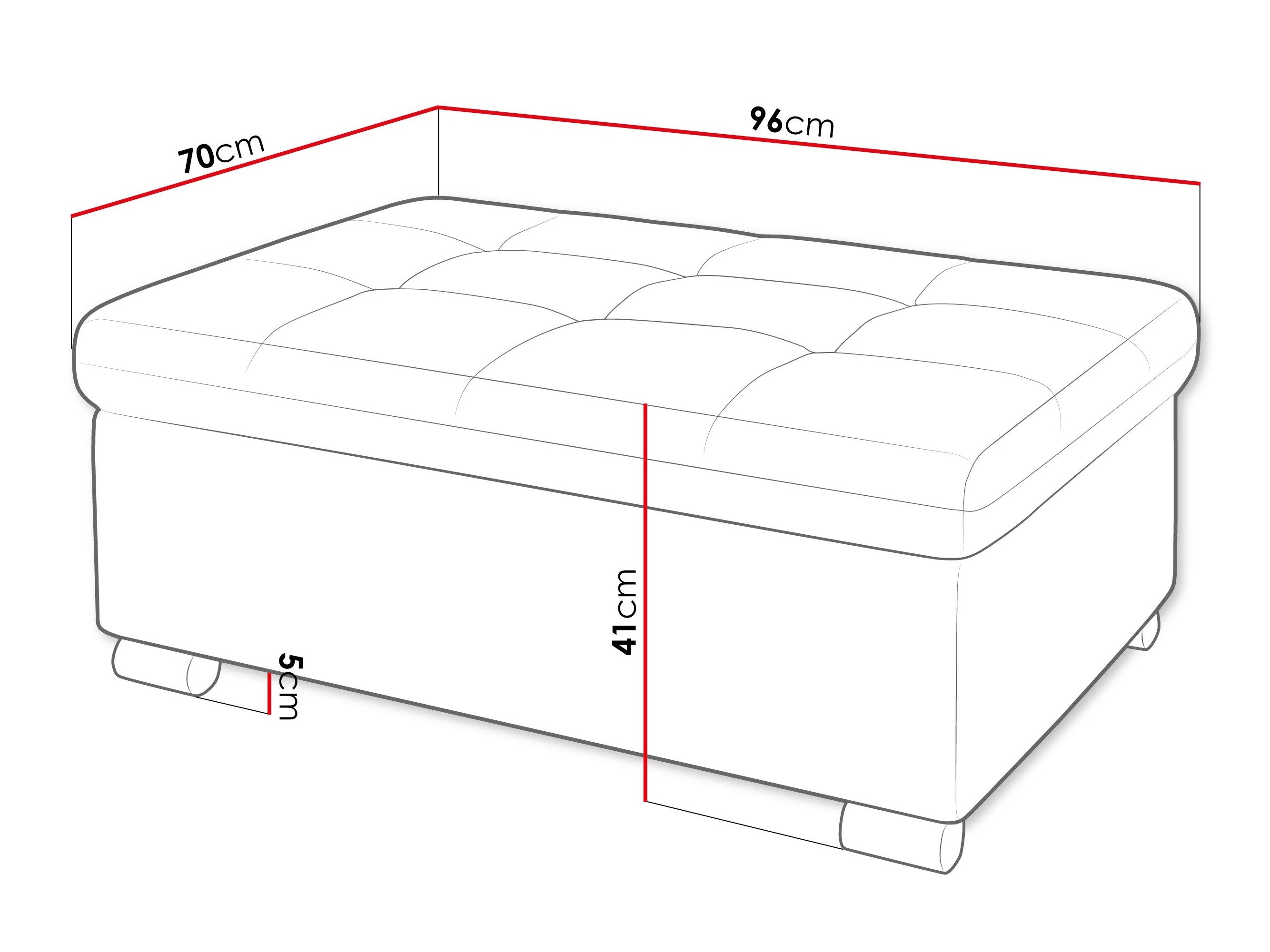 Banc rembourré Comfivo Gemma I (Piano 21)