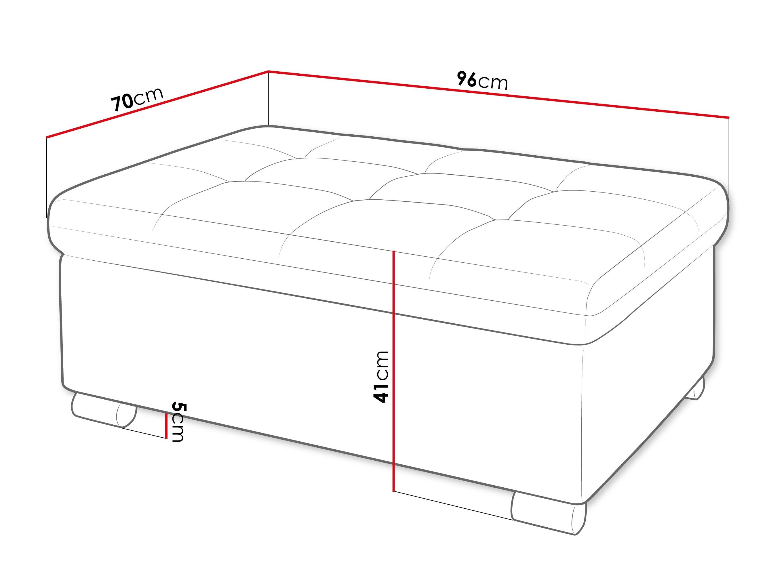 Banc rembourré Comfivo Gemma I (Zoya 13)