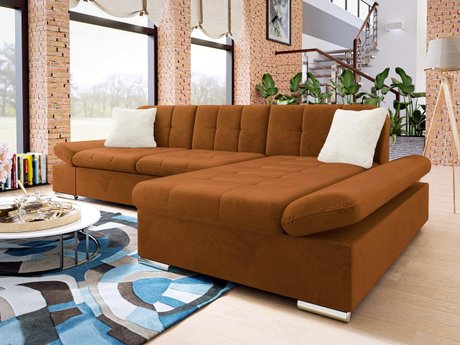 Canapé d'angle Comfivo Sanitas II (Piano 21 + Mokka 03)