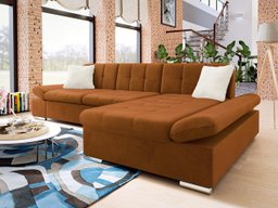 Canapé d'angle Comfivo Serenitas (Piano 21 + Mokka 03)