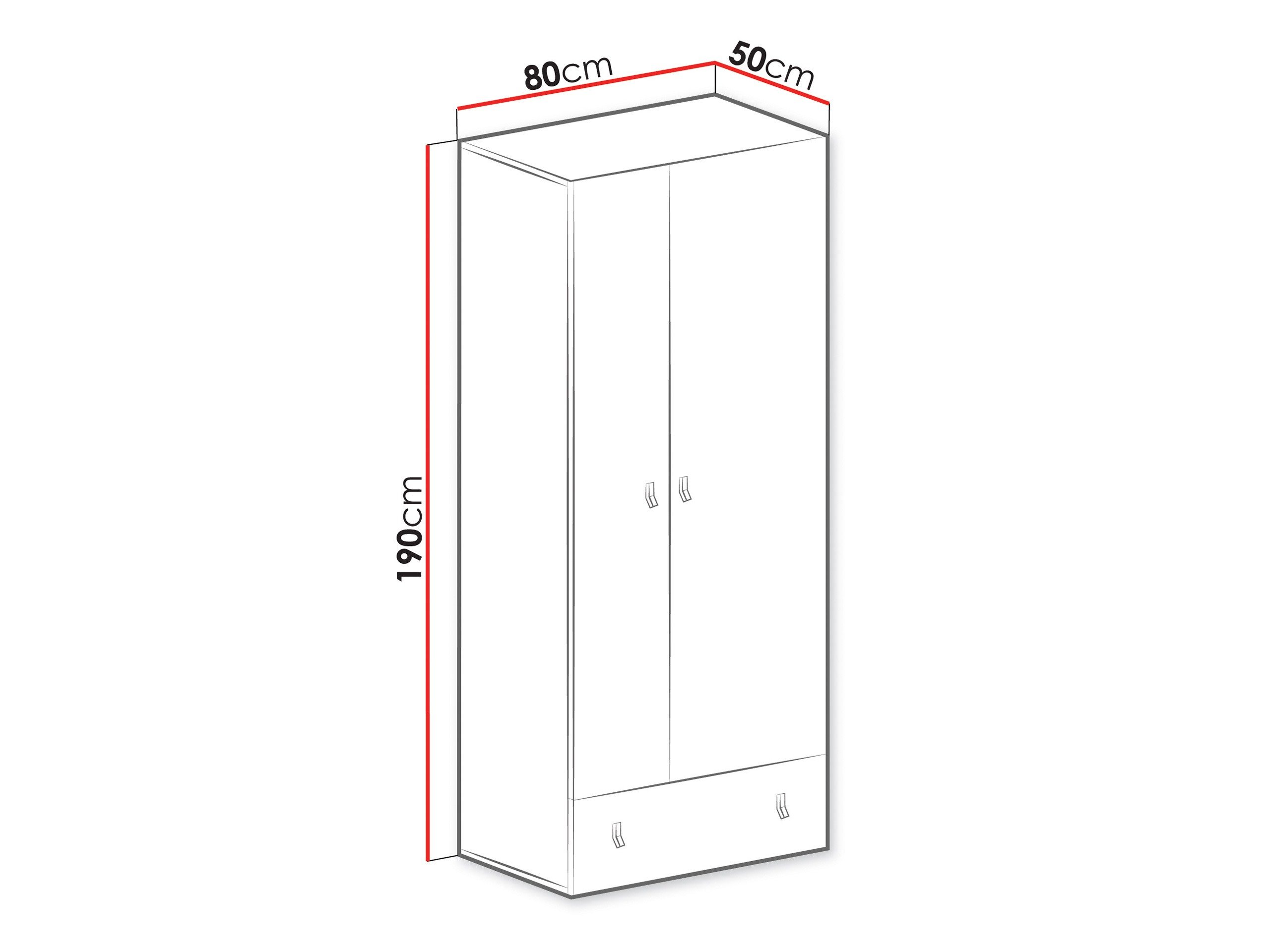 Armoire Camteso 101 (Noir + Chêne + Beige)