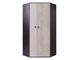 Armoire d'angle Camteso 100 (Noir + Chêne + Beige)