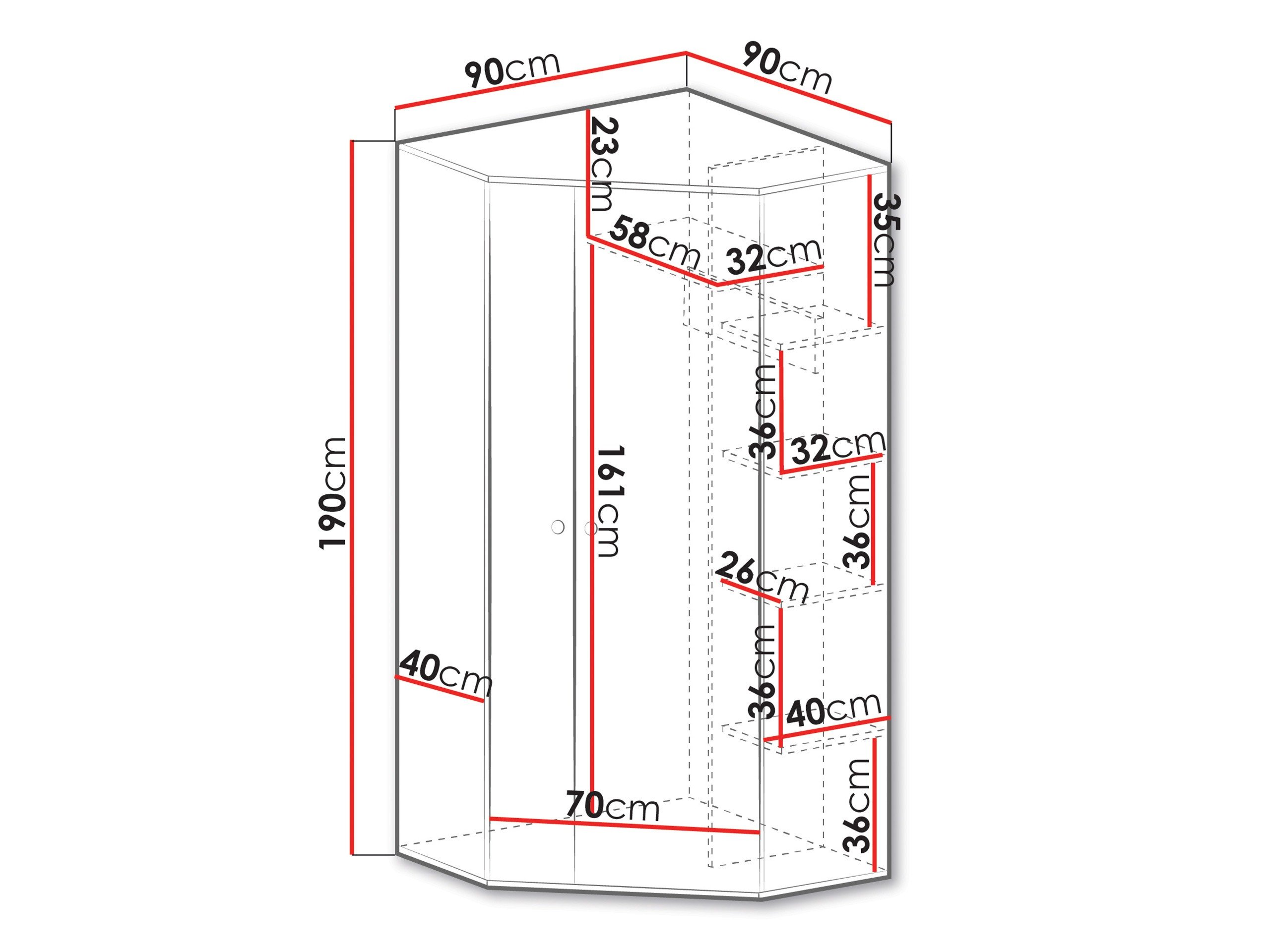 Armoire d'angle Tesmonu 101
