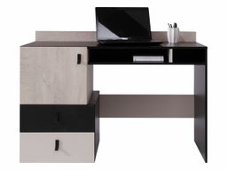 Bureau Camteso 107 (Noir + Chêne + Beige)