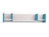 Étagère murale Camteso 111 (Blanc + Chêne + Turquoise)