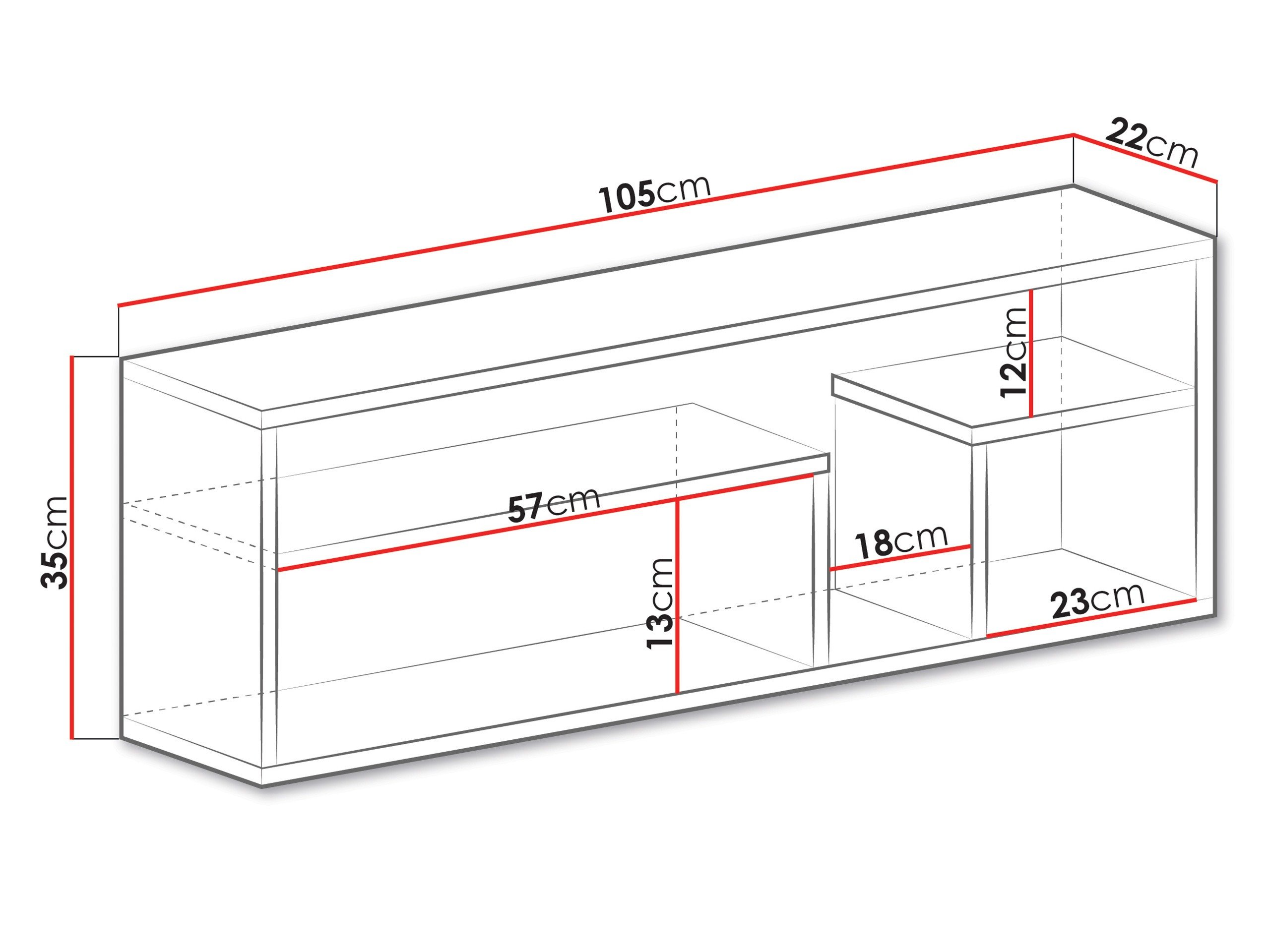 Étagère murale Tesmonu 112