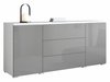 Commode Mirfivo 102 (Gris brillant)