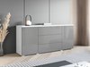 Commode Sarasota 142 (Gris brillant)
